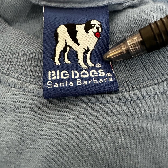 Vintage Y2K ‘01  Men’s Big Dogs Comin’ Thru Blue Graphic Logo Short Sleeve Tee. - Picture 6 of 12